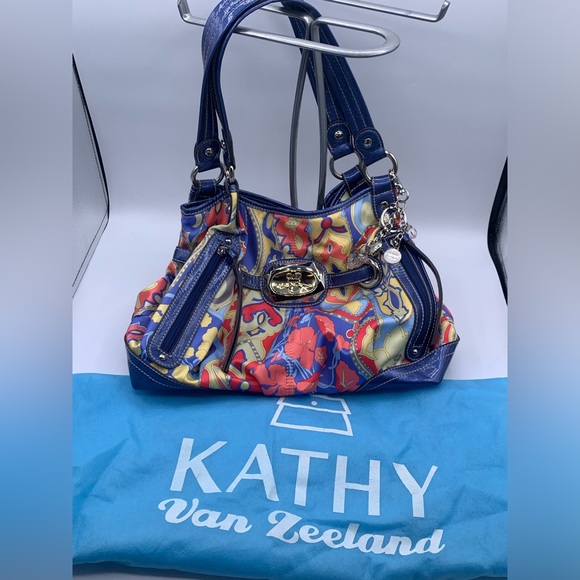 Kathy Van Zeeland Purse Retro Style With Dust Bag - Picture 2 of 12